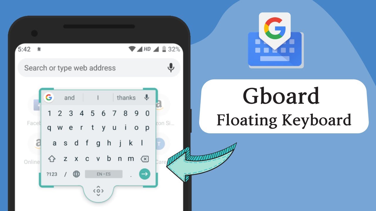 Floating Gboard keyboard for Android