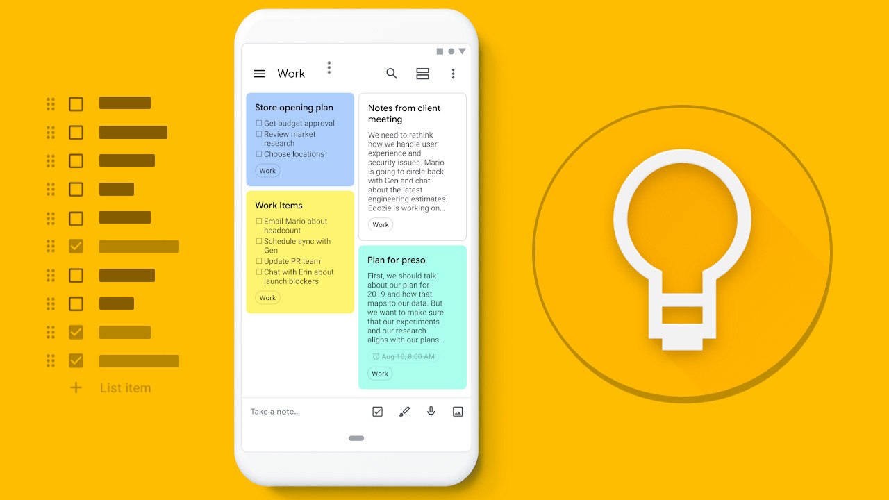 Google Keep location-based reminders