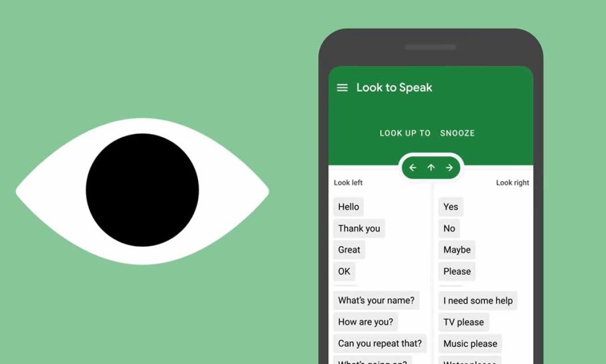 Google's Look to Speak app